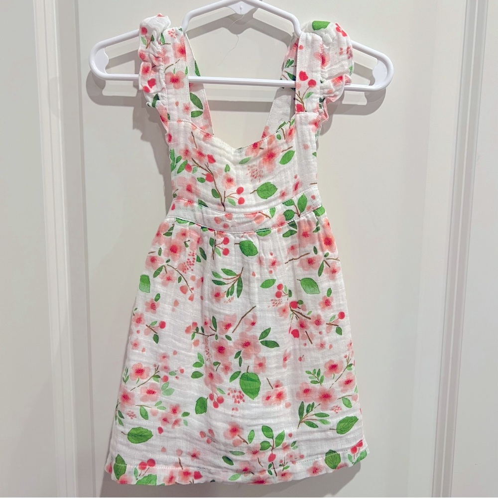 Angel Dear Cherry Blossom Pinafore Dress